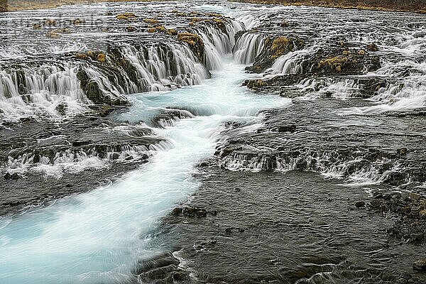 Wasserfall Bruarfoss  Südisland  Island  Europa
