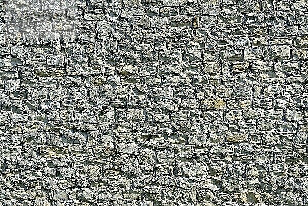 Steinwand aus Bruchsteinen  Hintergrundbild  Nordrhein-Westfalen  Deutschland  Europa