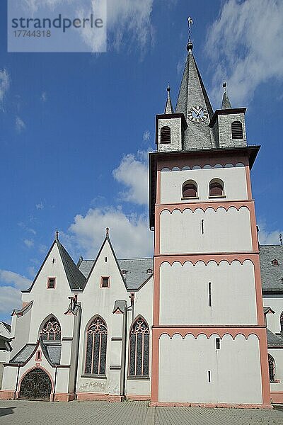 Gotische St. Martin Kirche in Oestrich  Oestrich-Winkel  Rheingau  Taunus  Hessen  Deutschland  Europa
