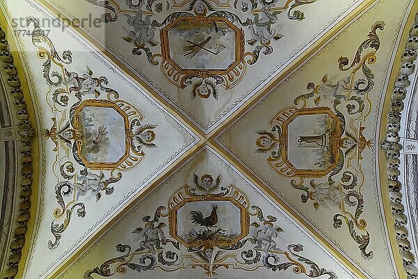 Kapitelsaal  Detail der Decke  Kirche St. Franziskus  Evora  Alentejo  Portugal  Europa