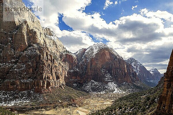 Aussichtspunkt Angels Landing in Zion  Utah  USA  Nordamerika