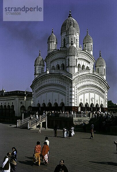 Dakshineswar Kali-Tempel in Kolkata oder Kalkutta  Westbengalen  Indien  Asien