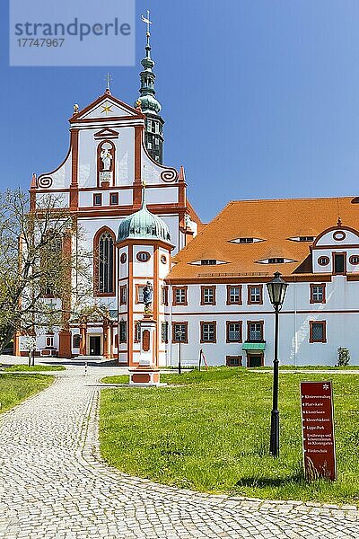 Kirche und Abtei  Kloster St. Marienstern in Panschwitz-Kuckau  Lausitz  Sachsen  Deutschland  Europa