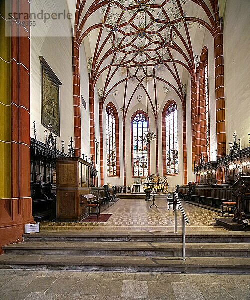 Johanneskirche  Innenansicht  Saalfeld  Thüringen  Deutschland  Europa
