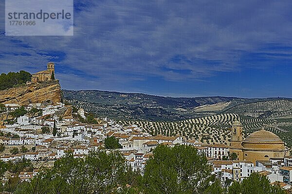 Montefrio  maurische Burg  Washington Irving Route  Provinz Granada  Andalusien  Spanien  Europa