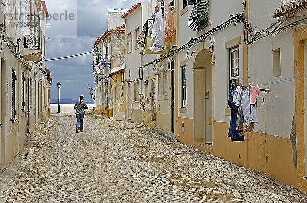 Alcochete  Fischerviertel  Bezirk Setubal  Küste von Lissabon  Portugal  Europa