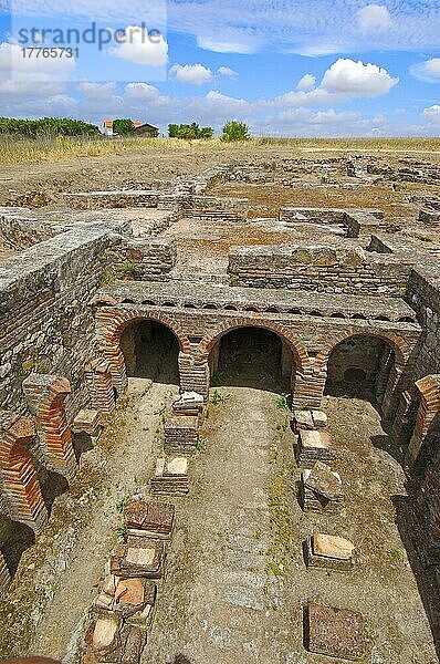Ruinen der römischen Villa von Pisoes  Beja  Alentejo  Portugal  Europa