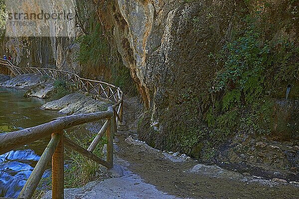 Cerrada de Elias  Schlucht  Fluss Borosa  Sierra de Cazorla Segura und Naturpark Las Villas  Provinz Jaen  Andalusien  Spanien  Europa