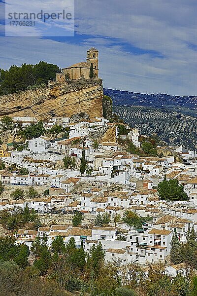 Montefrio  maurische Burg  Washington Irving Route  Provinz Granada  Andalusien  Spanien  Europa