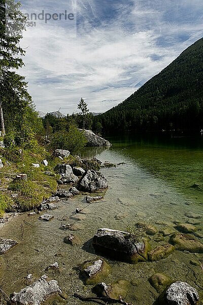 Hintersee  Nationalpark Berchtesgaden  Bayern  Deutschland  Europa