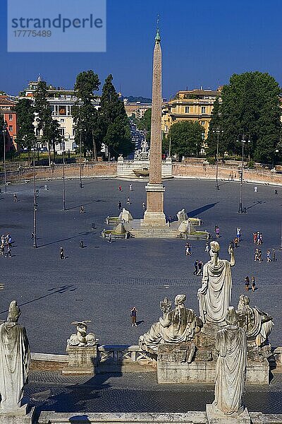 Piazza Del Popolo  Rom  Latium  Italien  Europa