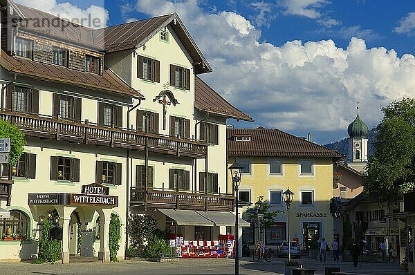 Oberammergau  Hotel  Bayerische Passionsspielstadt  Oberbayern  Deutschland  Europa