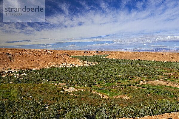 Oase Tafilalet  Oase Tafilalt  Gorges du Ziz  Ziz-Tal  Ziz-Schluchten  Region Tafilalet  Nordafrika  Marokko  Afrika