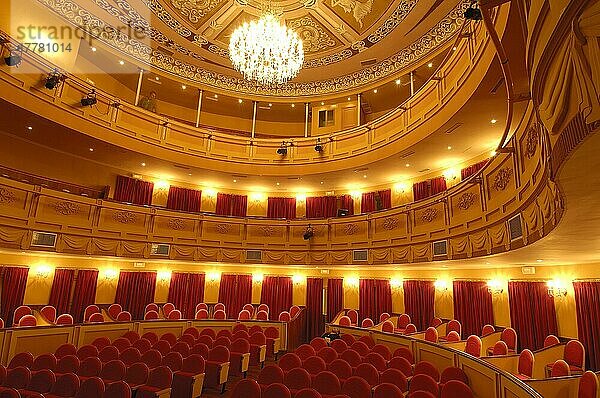Almagro  Theater  Stadttheater  Provinz Ciudad Real  Route des Don Quijote  Castilla la Mancha  Spanien  Europa