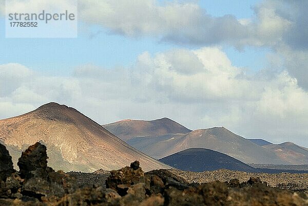 Vulkane  Lanzarote  Kanarische Inseln  Spanien  Europa