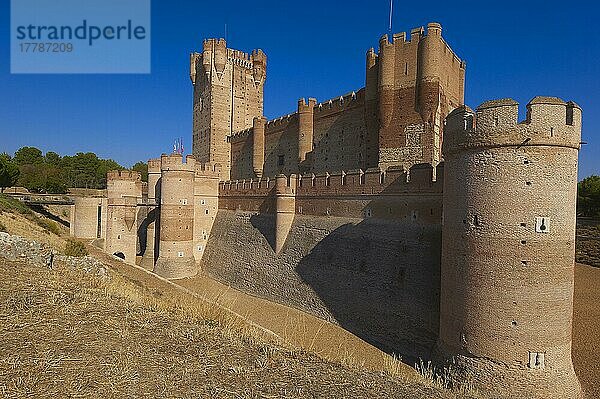 Burg von La Mota  mittelalterliche Festung  15. Jahrhundert  Medina del Campo  Provinz Valladolid  Kastilien und Leon  Spanien  Europa