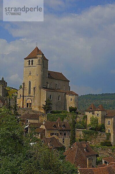 Lot-Tal  Jakobsweg  Midi-Pyrenäen  Saint Cirq Lapopie  Frankreich  Europa