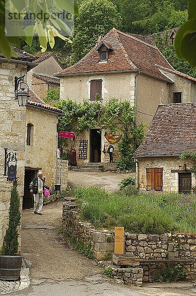 Lot-Tal  Jakobsweg  Midi-Pyrenäen  Saint Cirq Lapopie  Frankreich  Europa