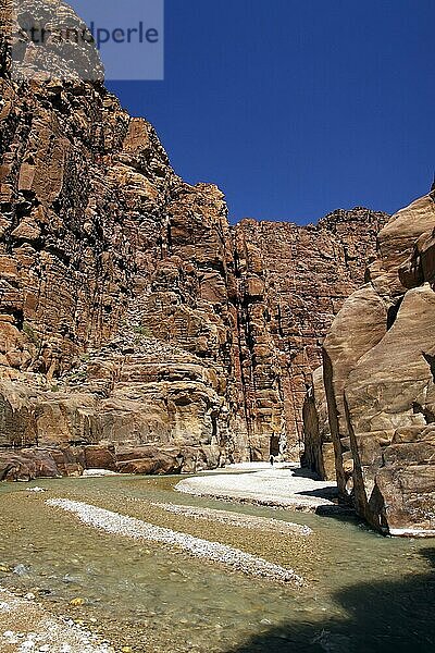 Schlucht  Naturschutzgebiet Wadi Mujib  Jordanien  Asien