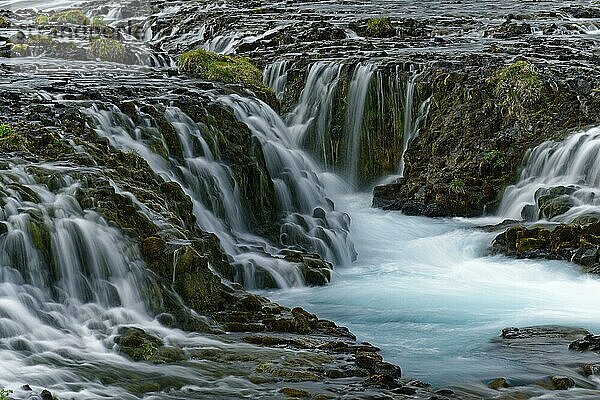 Bruarfoss  Wasserfall des Flusses Bruara  Goldener Ring  Goldenes Dreieck  Sudurland  Südwestisland  Island  Europa