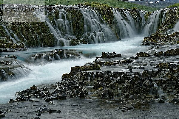 Bruarfoss  Wasserfall des Flusses Bruara  Goldener Ring  Goldenes Dreieck  Sudurland  Südwestisland  Island  Europa