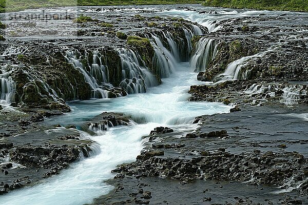 Bruarfoss  Wasserfall des Flusses Bruara  Goldener Ring  Goldenes Dreieck  Sudurland  Südwestisland  Island  Europa