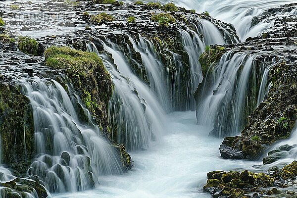 Bruarfoss  Wasserfall des Flusses Bruara  Goldener Ring  Goldenes Dreieck  Sudurland  Südwestisland  Island  Europa