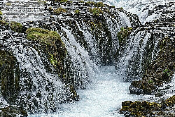 Bruarfoss  Wasserfall des Flusses Bruara  Goldener Ring  Goldenes Dreieck  Sudurland  Südwestisland  Island  Europa