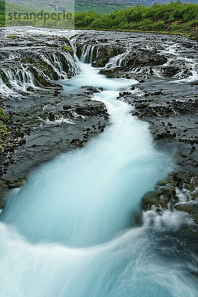 Bruarfoss  Wasserfall des Flusses Bruara  Goldener Ring  Goldenes Dreieck  Sudurland  Südwestisland  Island  Europa