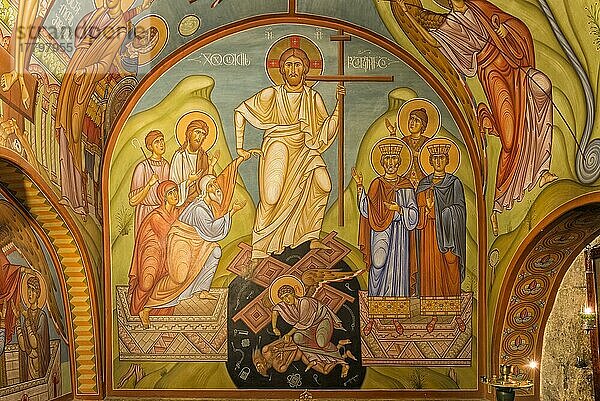 Sioni-Kathedrale  Innenfresken mit biblischen Szenen  Tiflis  Kaukasus  Naher Osten  Georgien  Asien