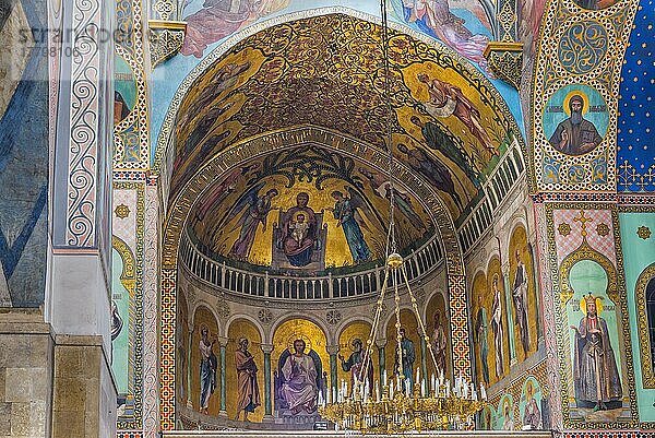 Sioni-Kathedrale  Innenfresken mit biblischen Szenen  Tiflis  Georgien  Kaukasus  Naher Osten  Asien