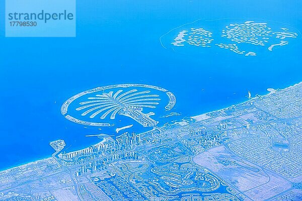 Luftaufnahme von Dubai  Vereinigte Arabische Emirate  Asien