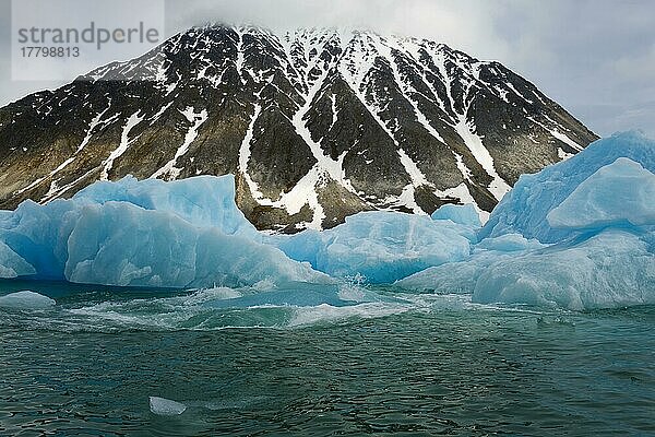 Magdalena Fjord  Gletscher  Insel Spitzbergen  Svalbard Archipelago  Norwegen  Europa