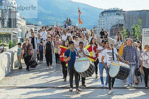 Internationales Folklorefestival  Jugendtag  Skopje  Mazedonien  Europa