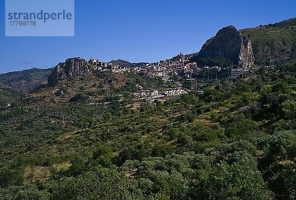 Bergdorf Roccella Valdemone  Sizilien  Italien  Europa