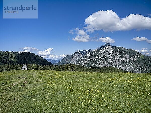 Postalmkapelle  Kapelle auf der Postalm im Salzkammergut  Strobl  Salzburg  Österreich  Europa