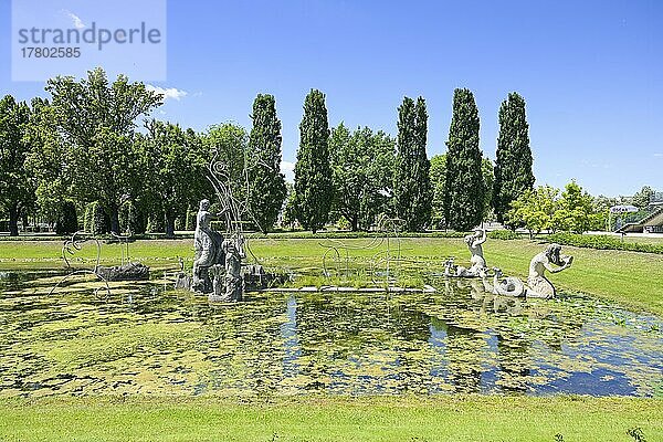 Triton  Neptunbrunnen  Lustgarten  Potsdam  Brandenburg  Deutschland  Europa