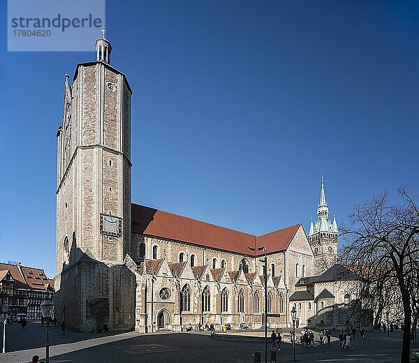 Der Braunschweiger Dom  auch Domkirche St. Blasii zu Braunschweig und früher Stiftskirche St. Blasius und St. Johannis des Täufers  Braunschweig  Niedersachsen  Deutschland  Europa