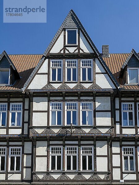 Fachwerkhäuser in der Altstadt  Goslar  Harz  Niedersachsen  Deutschland  Europa