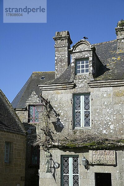 Locronan  als eines der schönsten Dörfer Frankreichs ausgezeichnet  Departement Finistere  Region Bretagne  Frankreich  Europa