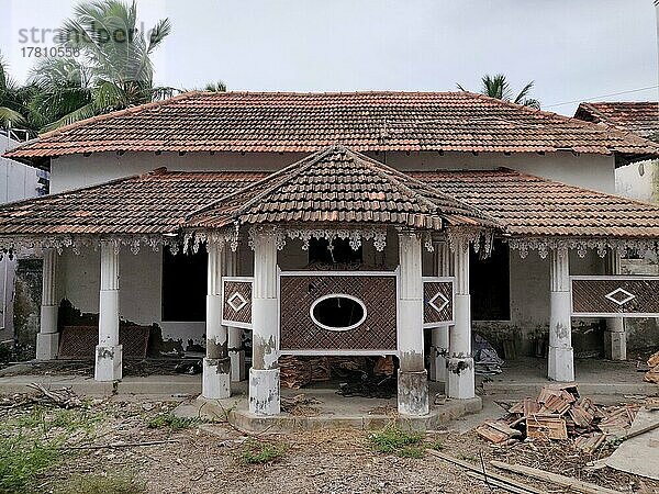 Architektur eines traditionellen Hauses  Manapad  Tamil Nadu