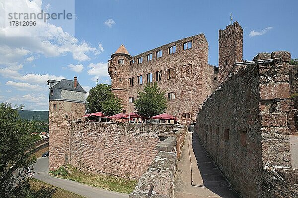 Burganlage in Wertheim  Main  Baden-Württemberg  Deutschland  Europa