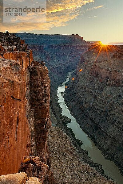 Sonnenaufgang Grand Canyon North Rim  Nordrand  Toroweap Point  Arizona  USA  Nordamerika