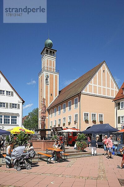 Neues Rathaus am Marktplatz in Freudenstadt  Nordschwarzwald  Schwarzwald  Baden-Württemberg  Deutschland  Europa