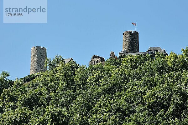 Burg Thurant in Alken  Untermosel  Mosel  Rheinland-Pfalz  Deutschland  Europa
