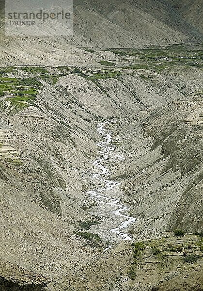 Khardung Fluss  Khardung Tal  Leh Disrikt  Nubra Tehsil  Ladakh  Indien  Asien