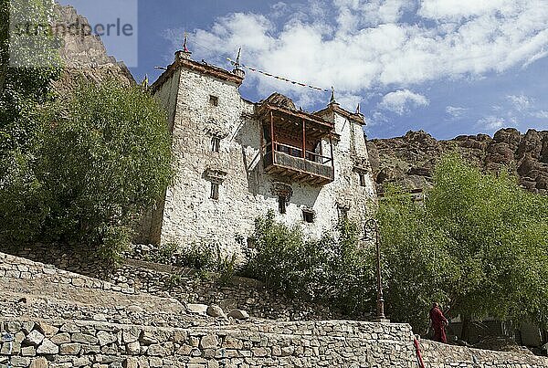 Traditioneller tibetischer Bau  Hemis Gompa  Hemis  Ladakh  Indien  Asien