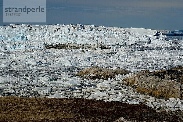 Gletscher Kangia bei Ilulissat  Grönland  Nordamerika