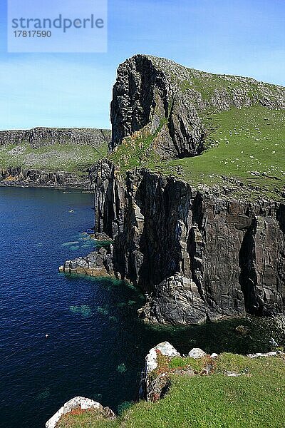 Innere Hebriden  Isle of Skye  Duirinish Halbinsel  Landschaft am Point Neist  Schottland  Großbritannien  Europa