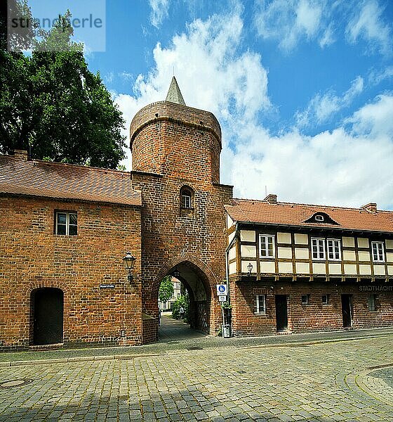 Lindenpforte  Alte Stadtmauer  Cottbus  Brandenburg  Deutschland  Europa